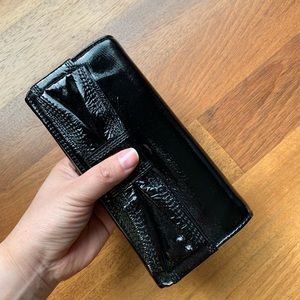 Kate Space patent leather wallet